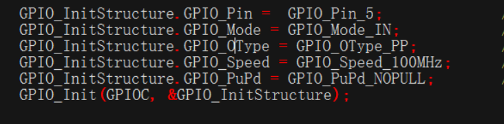 GPIO口配置